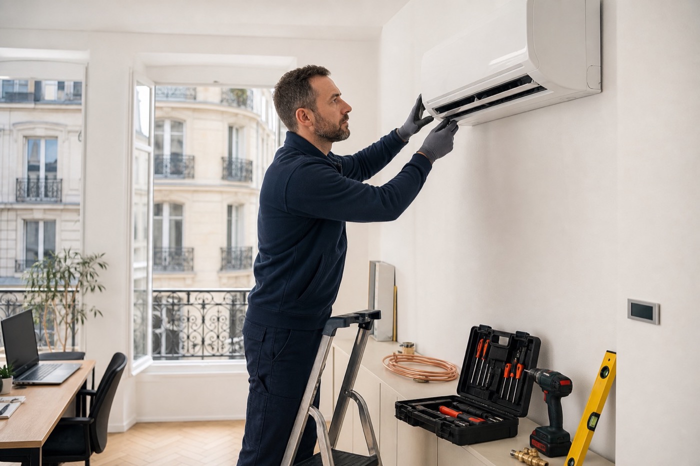 Installation de climatisation et pompe à chaleur air-air